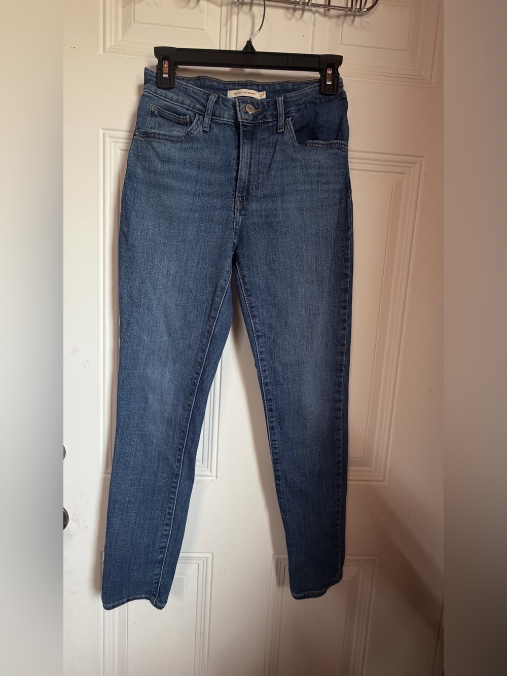 Levi's 721 High Rise Skinny Jeans Waist 27 Blue